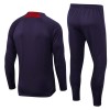 Paris Saint-Germain Quarter Zip Purple Version Ensemble Sweat d'Entraînement 2023-24 Pour Homme